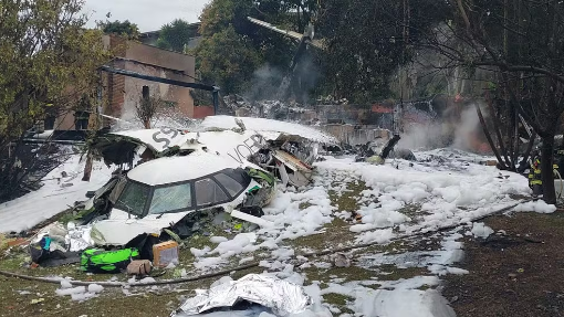 Imagem de compartilhamento para o artigo Força-tarefa do IML já identificou 52 de 62 corpos de acidente aéreo em Vinhedo da MS Todo dia